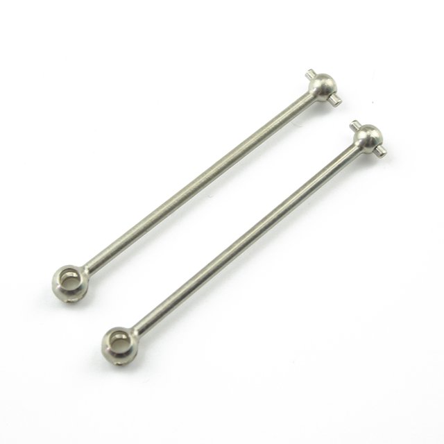 Paquete de 2 piezas de repuesto de eje de transmisión de modificación de Control remoto de eje de transmisión Universal de acero para WLtoys 144001 144002 Inevent FN010134-00