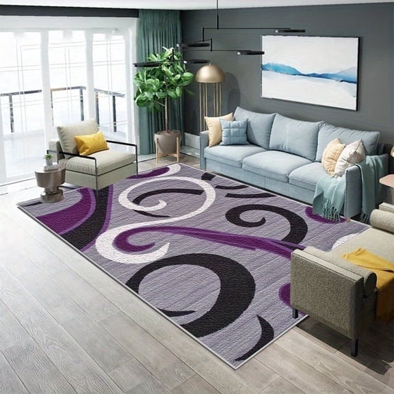 1PC Abstract Area Rug Local Carpet, Lightweight Washable Easy-to-Manage Carpet Mat Festival Gift, Suitable for Living Room, Bedroom, Office, Bathroom, Balcony, Room Accessories