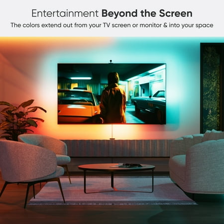Nanoleaf - 4D - Screen Mirror + Lightstrip Kit (For TVs and Monitors up to 85") - Multicolor