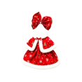 thumbnail image 2 of Christmas Porch Goose Outfit with Red Velvet Snowflake Cape and White Faux Trim, 2 Piece Holiday Yard Goose Clothing Set for Outdoor Display, 2 of 7