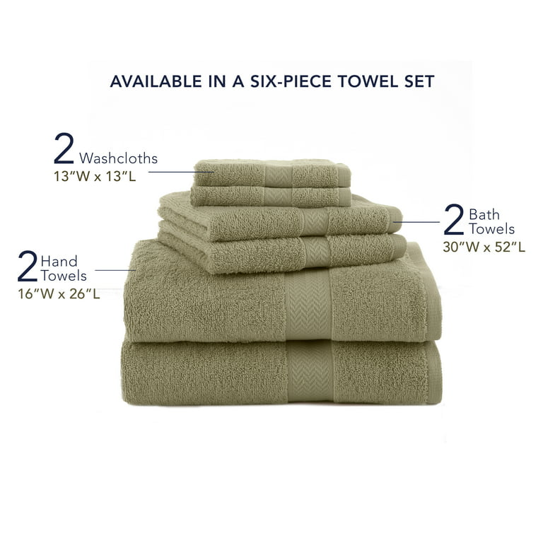 Utopia Towels 8-Piece Premium Towel Set, 2 Bath Towels, 2 Hand Towels, and  4 Wash Cloths, 600 GSM 100% Ring Spun Cotton Highly Absorbent Towels for  Bathroom, Gym, Hotel, and Spa (Grey) 