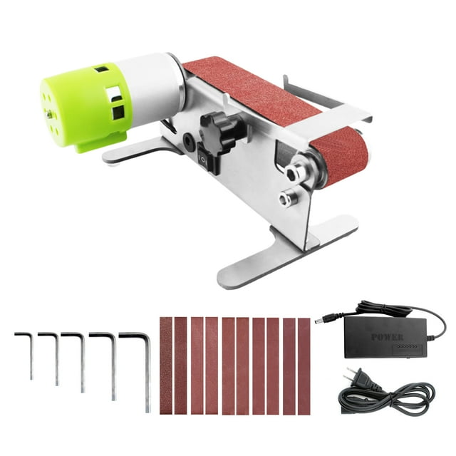 Labymos Horizontal Mini Belt Sander Electric Sanding Polishing Grinding Machine Grinding Sander Grinder Small Sand-belt