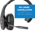 thumbnail image 3 of Conambo Auriculares Bluetooth con micrófono Trucker Auriculares Bluetooth con CVC8.0 Tres micrófonos Cancelación de ruido 35 horas de conversación HD Auriculares inalámbricos manos libres con botón de, 3 of 5