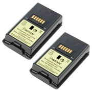 2-Pack Rechargeable 3600mAh Battery Pack for Xbox 360 Wireless Remote Controller - Black by Insten