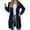 F01-Navy, variant on FYDUU Zip Up Hoodies For Women Long Hooded Sweatshirt Casual Lightweight Fleece Jackets With Pockets Everyday Wear Fall Winter Comfy Down Jackets