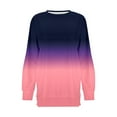 thumbnail image 4 of Jsaierl Womens Sweatshirt Cute Gradient Trendy Sweatshirts Crewneck Dressy Casual Pullover Tops Workout Long Sleeve Shirts Fall Saving, 4 of 4