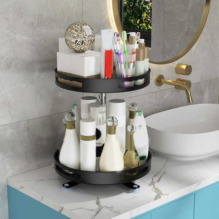 LIJCC Multi-Layer Kitchen Rotating Storage Rack 1/2/3 Tier