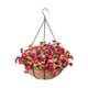 thumbnail image 2 of Cesta de flores artificiales, planta colgante falsa, decoración para colgar , maceta con cadena DIY para hogar, porche, balcón, exterior e Rosa, 2 of 8