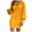 Yellow, variant on Arlun Womens Casual V-Neck Knit Mini Fall Sweater Dresses Long Sleeve Loose Fit Solid Color Ribbed Pullover Jumper Sweaters Soft Comfortable Warm Stylish Short Dress Yellow XL