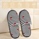 thumbnail image 2 of Fotbe Ladybugs on Black and White Striped Pantuflas Peludas para Mujer con Estampado, Zapatillas de Peluche, Zapatos de Invierno para Casa, Uso Interior y Exterior-Medium, 2 of 8