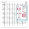 June Tailor Shape Cut Slotted Ruler for Rotary Cutting and Quilting, 16" x 16.5"