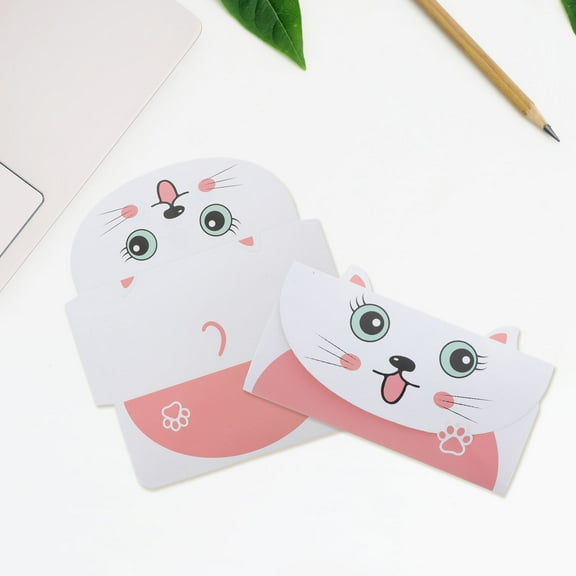 Hemoton 20 Pcs Blank Note Cards Birthday for Daughter Child Baby Pink