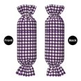 thumbnail image 4 of Candy Pillow With Pillow Core 24.6×9.8in Durable Cord Opening And Closing Design Waterproof And Easy To Install Violet Retro Houndstooth_2, 4 of 8