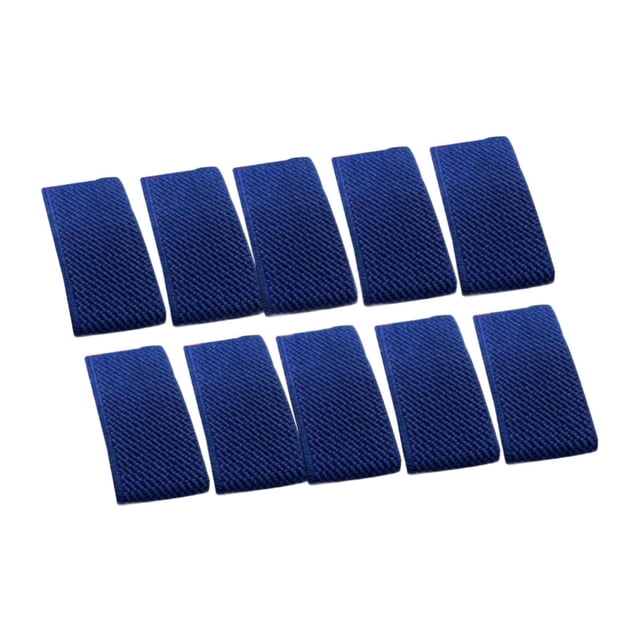 10 piezas de la correa elástica de la correa elástica bucles del arnés correa del arnés banda del soporte del bucle de nylon soporte para correa de Azul