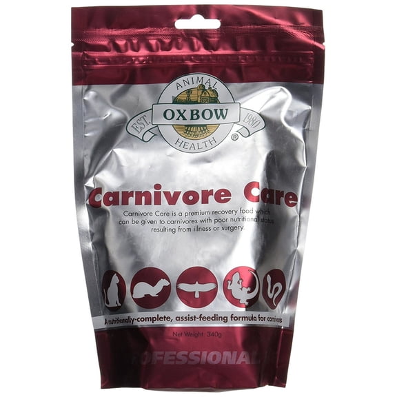 Carnivore Care (340 Gram) by Oxbow, A nutritionally complete assist- feeding formula for convalescing carnivores. By Oxbow Animal Health