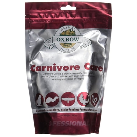 Carnivore Care (340 Gram) by Oxbow, A nutritionally complete assist- feeding formula for convalescing carnivores. By Oxbow Animal Health