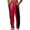 Wine, variant on Open Bottom Sweatpants Men Big and Tall Elastic Waist Pants Drawstring Sweat Pant Colorblock Fall Trouser with Pockets Wine XL