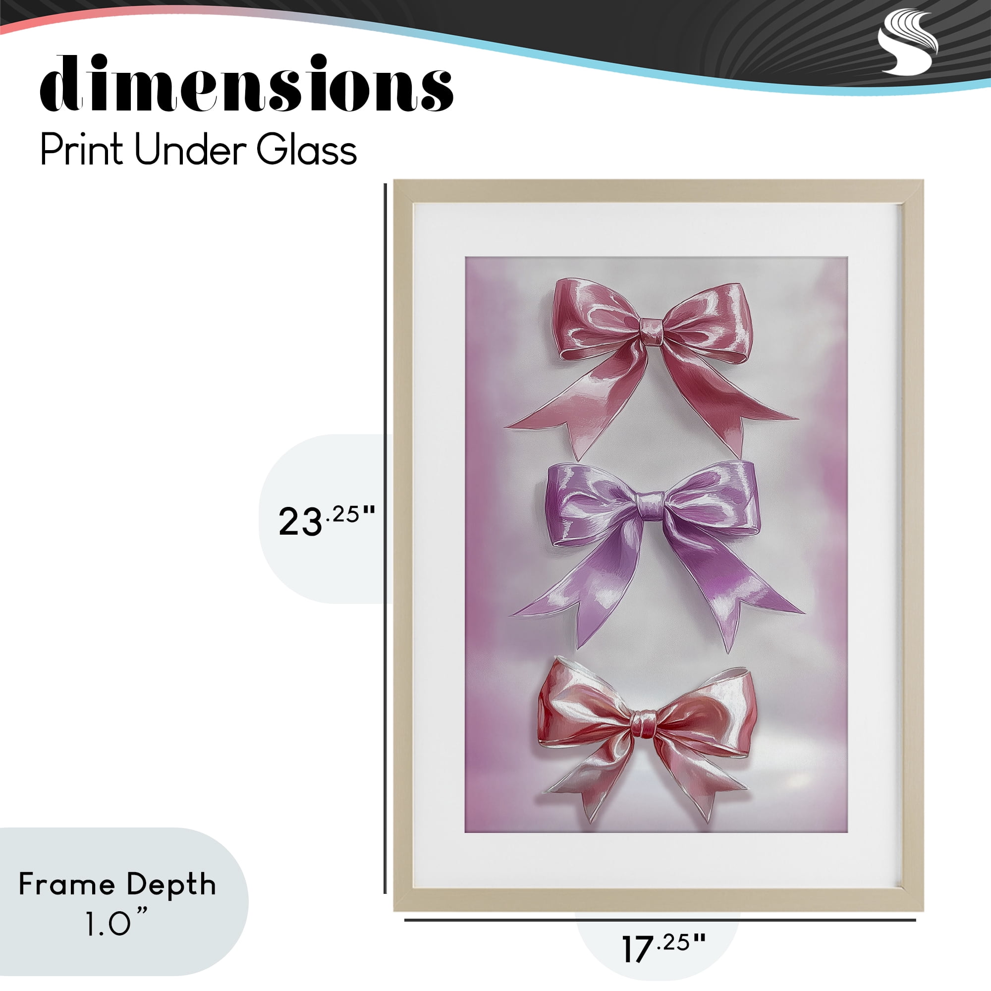 Stupell Industries Blush And Satin Elegance Birch Framed Print Under Glass, design by Annabelle Hall