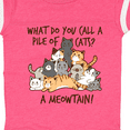 thumbnail image 4 of Inktastic What Do You Call a Pile of Cats? a MEOWTAIN Boys or Girls Baby Bodysuit, 4 of 5