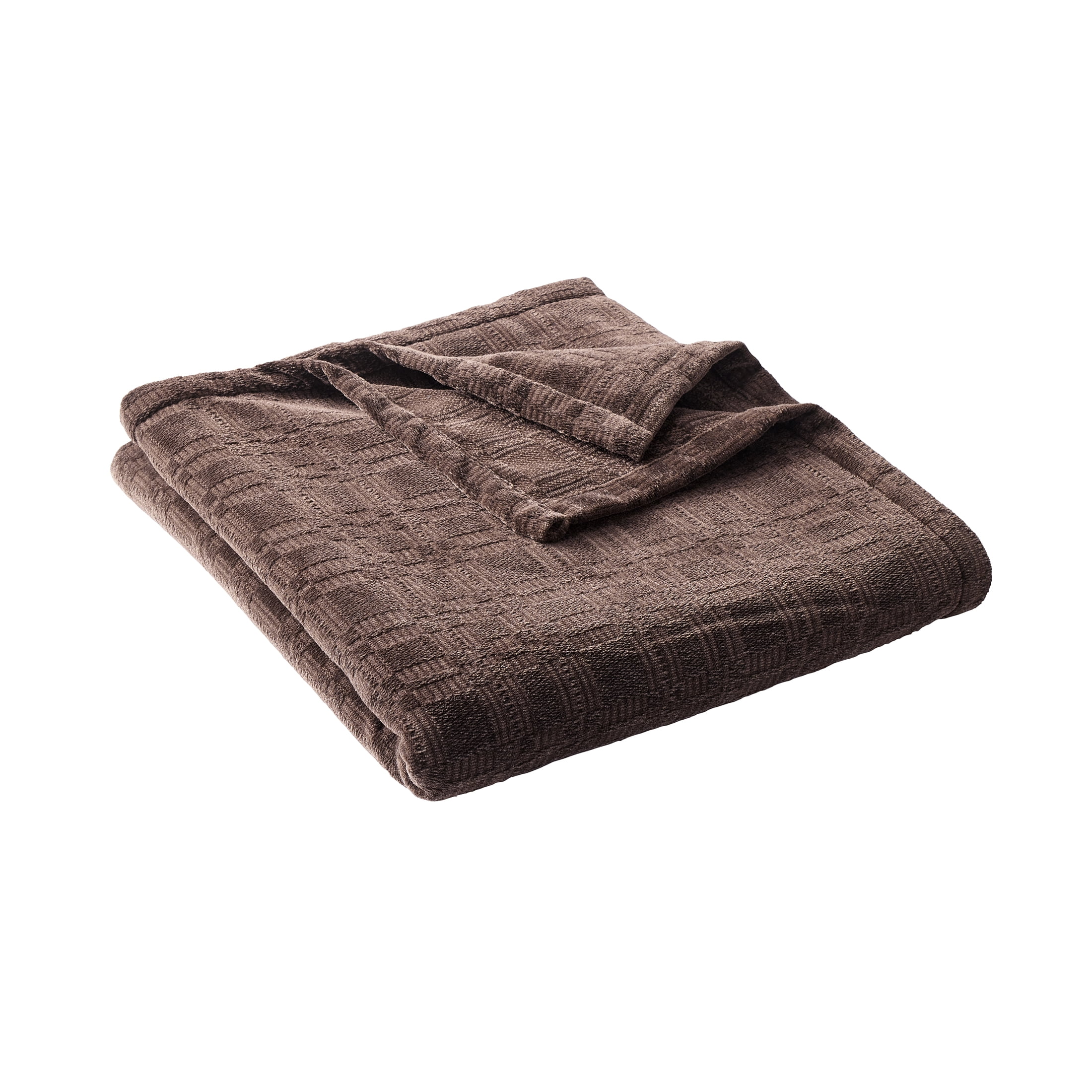 Better Homes & Gardens Brown Basket Chenille Woven 50x72' Throw