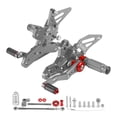 thumbnail image 4 of Aluminum Gray Rear Sets Footpegs Footrest For Honda CBR650R CB650R 2019-2023, 4 of 11