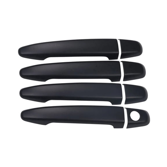 1 Set Car Side Exterior Door Handle Cover Trim Matte Black Fit for Toyota 4Runner SUV 2009 2008 2007 2006 2005 2004 2003