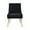 BLK/G, variant on MEXIYA Irina Dining Chair Beige Easy Clean Velvet Upholstered Side Chair with Brushed Gold Leg