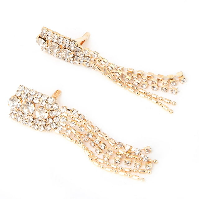 Diamantes de imitación Cristal Zapatos de tacón alto Encanto Borla Colgante Clip nupcial Accesorios para zapatos (#04)