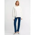 thumbnail image 3 of Oversized Crew Neck Side Slit Sweatshirt, 3 of 5