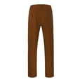 thumbnail image 4 of JAJAHO Men's Classic Fit Dress Pants Solid Color Flat-Front Straight Leg Long Pants Work Business Casual Wear Soft Trousers, 4 of 7