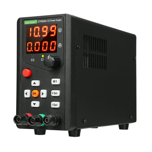 Fuente de alimentación regulada East Tester ETP6005A Fuente de alimentación regulada por CC 300W 60V 5A Ajuste del codificador de un solo canal Mantenimiento Almacenamiento Control remoto Aliment