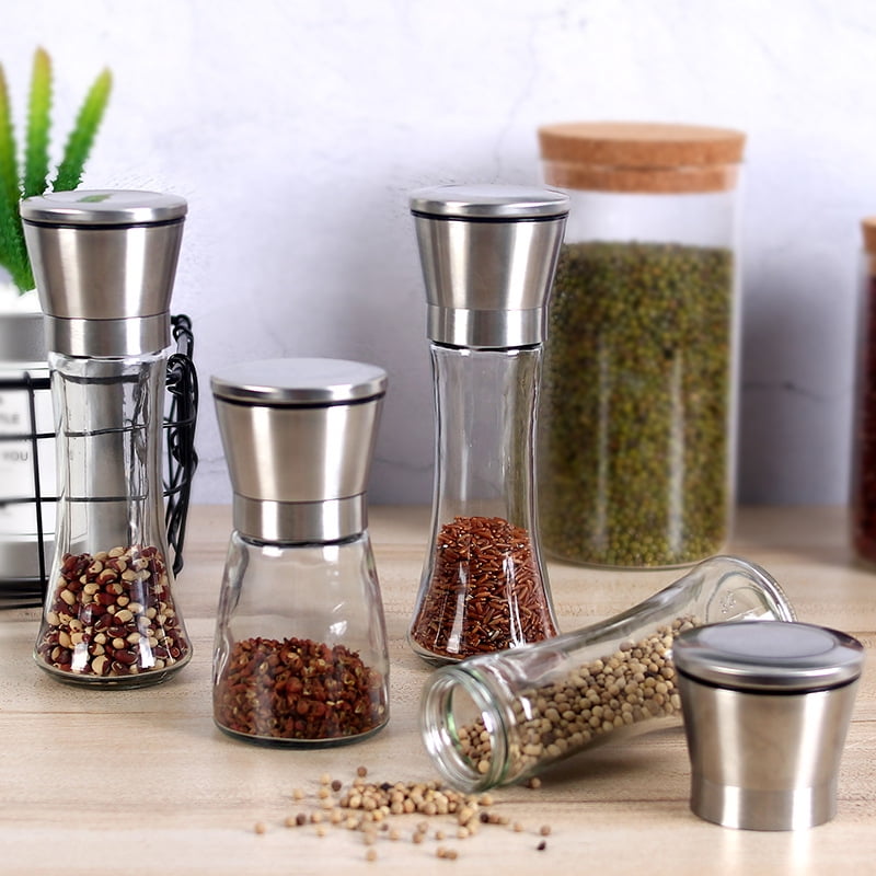 Spice Grinder Transparent Acrylic Manual Simple Operation Pepper Mill  Shakers for Home Spice Crusher
