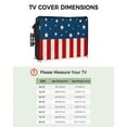 thumbnail image 2 of Outdoor Tv Cover 50 To 55 Inch, American Flag Independence Day Stars Stripes Wood Grain Background Waterproof And Weatherproof Tv Covers Tv Display Protectors For Outside Flat Screen Tv 30x19x4.5In, 2 of 6