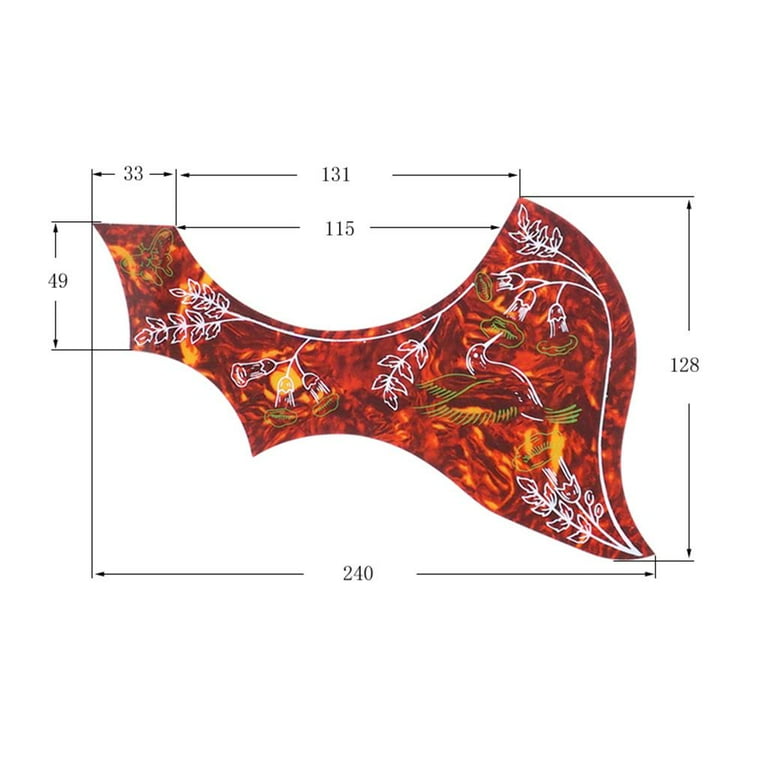 Left handed 2024 acoustic guitar pickguard