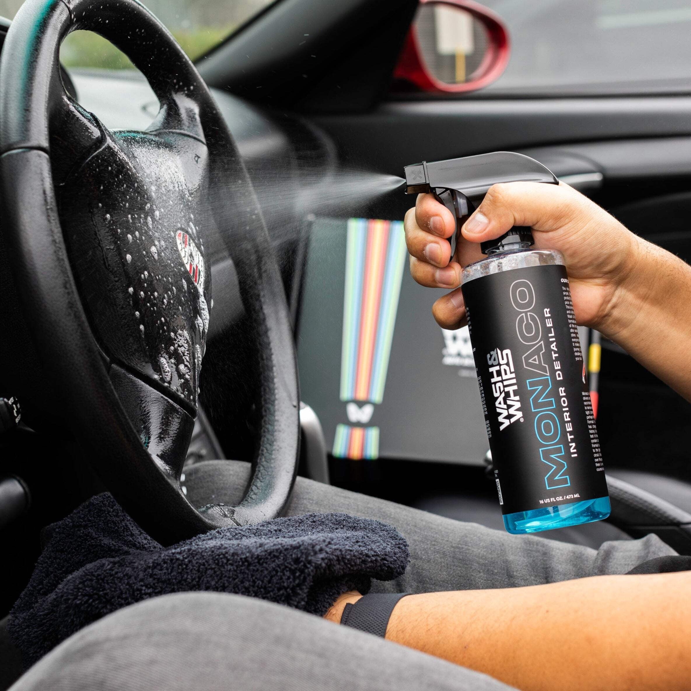 WASHWHIPS Interior Car Detailing Kit - Fast Cleaning for any Interior