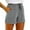 Grey, variant on Zhden Womens Linen Shorts Comfy Shorts for Women Drawstring Casual Elastic Waist Pocketed Loose Fit Shorts(AG,XXL)