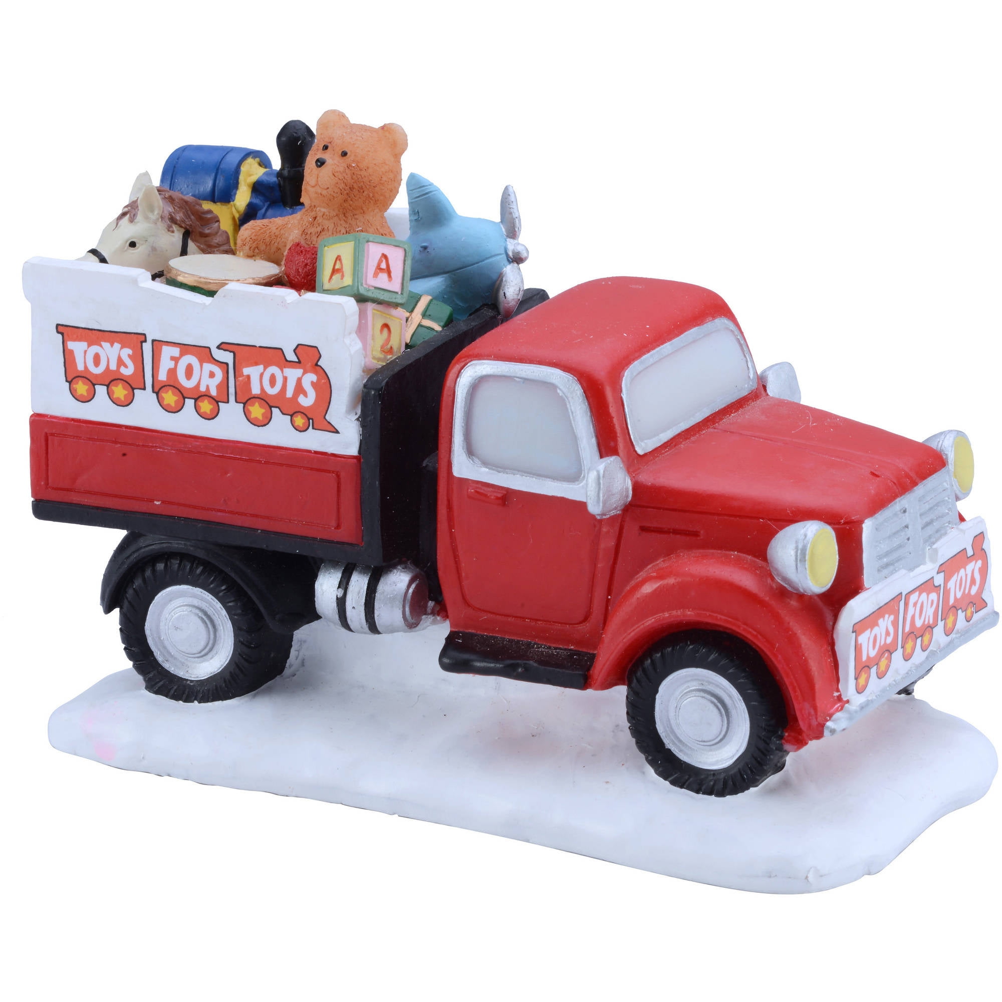 Holiday Time 2.75" Toys For Tots Truck Christmas Village