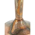 thumbnail image 5 of DecMode 19" x 26" Copper Metal Handmade Pedestal Accent Table with Hammered Design, 1-Piece, 5 of 11