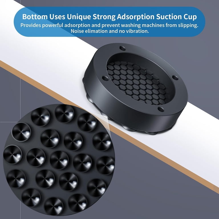Ezprotekt Anti-Vibration Pads Set of 4 for Washing Machine and Dryer - 2.5  inch Rubber Supports for Stable Operation - Walmart.com