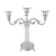 thumbnail image 1 of Candelabro de 3 brazos, elegante candelabro romántico de metal y cristal. Plata, 1 of 9