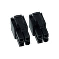 thumbnail image 2 of Phobya ATX Power Connector 4 Pin, Female, 2 pcs, Black, 2 of 3