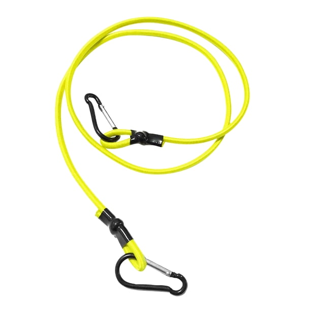Línea de remolque de canoa para kayak de 3 pies con clips de mosquetón verde fluorescente Sunnimix Cordón de seguridad para kayak