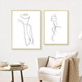 thumbnail image 5 of Dibujo de una línea abstracta de mujer desnuda, pintura en lienzo, impresiones, figura femenina desnuda, boceto de línea mínima, póster, decoración artística para el hogar, 5 of 5