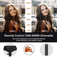 thumbnail image 2 of PoplarTrees Ring Light 18'' with Tripod Stand 65W, 3 Light Mode Remote Control 3200-5500K Dimmable CRI 95, Makeup Photography LED Ring Light for YouTube TikTok Video Shooting Including Carrying Bag, 2 of 6
