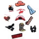 thumbnail image 4 of 11 accesorios para zapatos, hebillas de goma para zapatos, flores de zapatos impresas en PVC, accesorios de bricolaje para zapatos de playa, zapatillas (20), 4 of 5