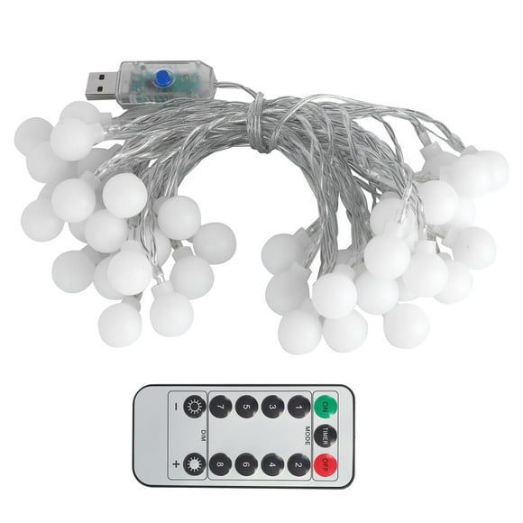 Lámpara de Cadena 40LED Globe Ball NikouMX Decoración de fiesta