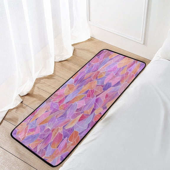 39x20 Inch Non-Slip Floor Mat Hallway Runner Rug Entrance Floor Mat Runner for Kitchen and Living Room Small Colors Shapes
