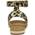 thumbnail image 3 of Women's Aerosoles Demarest Espadrille Ankle Strap Flat Sandal Leopard Faux Leather 6.5 M, 3 of 5