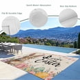 thumbnail image 3 of Easter Outdoor Rug for Patio/Deck/Porch, Non-Slip Large Area Rug 5 x 8 Ft, Spring Rabbit Eggs Roses Colorful Flags Leaves Indoor Outdoor Rugs Washable Area Rugs, Reversible Camping Rug Carpet Runner, 3 of 8