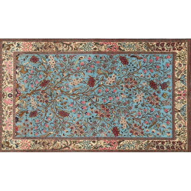 Ahgly Company Machine Washable Indoor Rectangle Traditional Dark Goldray Area Rugs, 6' x 9'